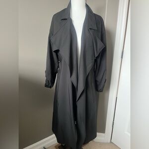 DR2 Black Long Trench Coat